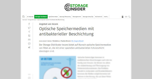 storage-insider.de vom 19.10.20