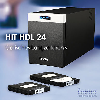 HIT HDL 24 - Kompaktes, optisches Langzeitarchiv