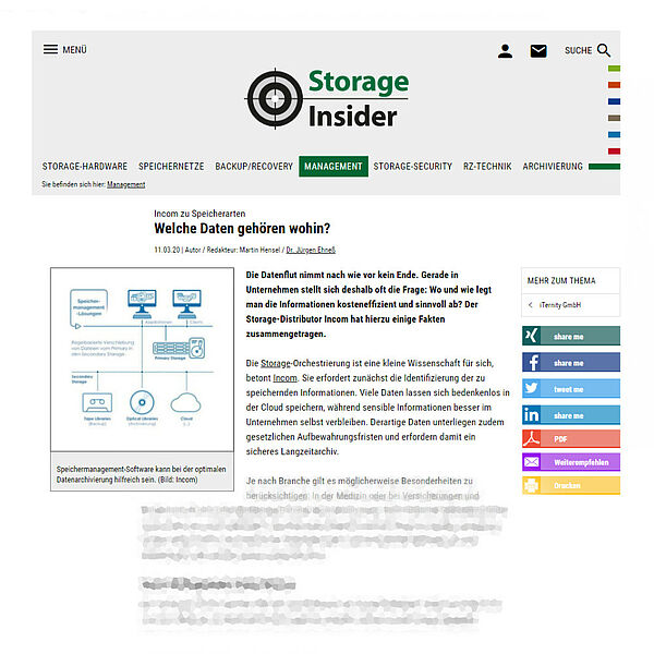 storage-insider.de vom 11.03.20