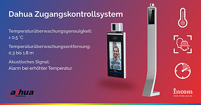 Dahuas access control with temperature monitoring terminal