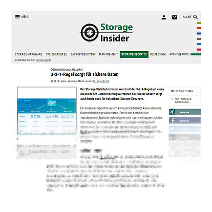 storage-insider.de vom 30.08.19